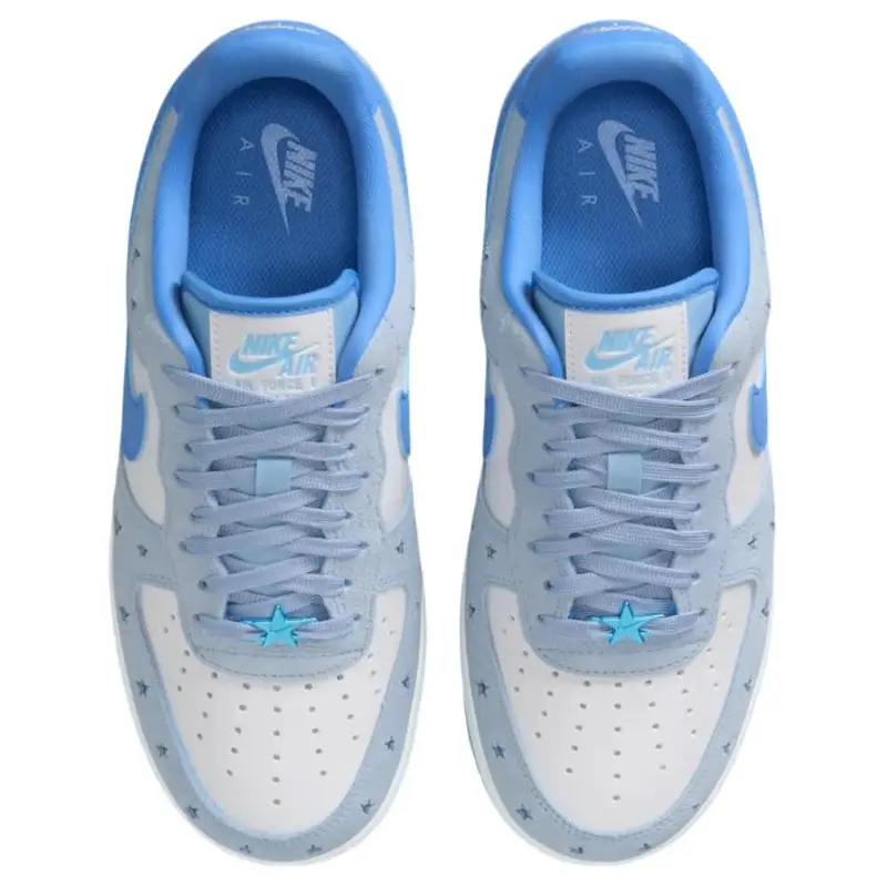 Air Force 1 07 Starstruck Sneakers da Donna Blu Ghiaccio-Blu Bianco HQ8051-400 41 miniatura 5