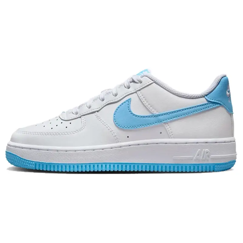 Air Force 1 GS Bianco Azzurro Acquario Scarpe da Ginnastica per Bambini FV5948-107 35 5