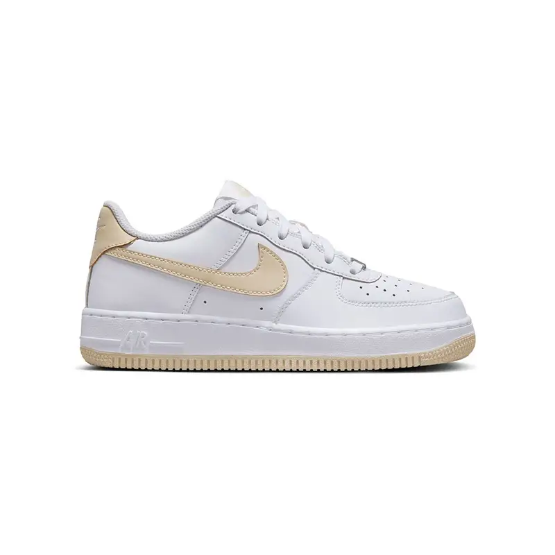 Air Force 1 Gs Bianco Beige - Sneakers Bambino EUR 36 5 / US 4 5Y