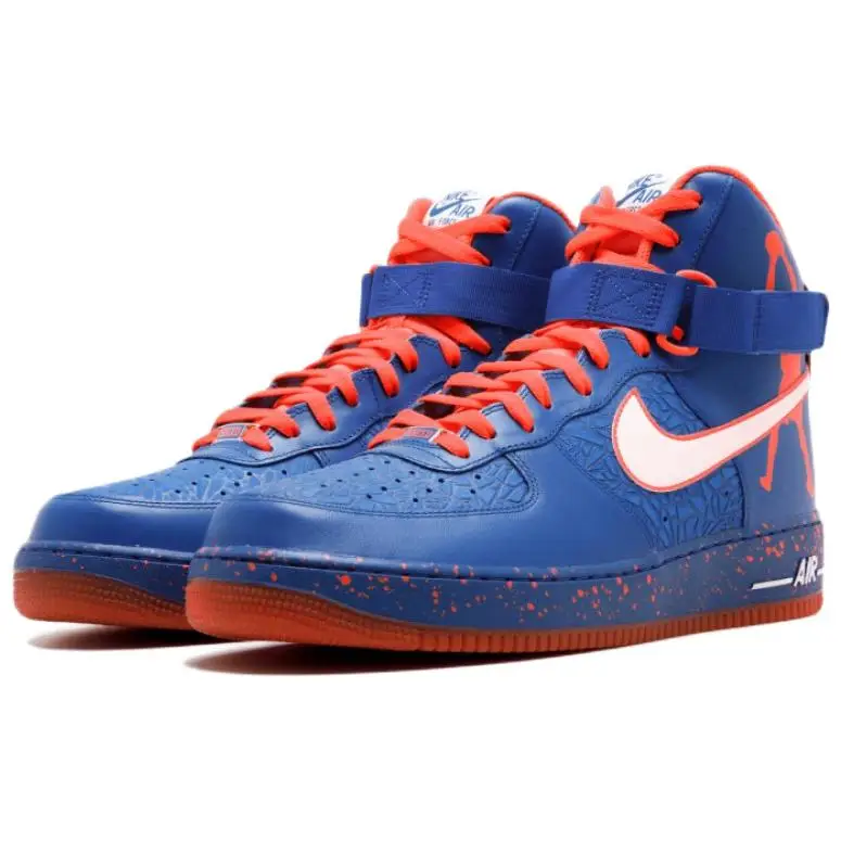 Air Force 1 High CMFT Premium QS Rasheed Wallace Scarpe da Uomo Blu Game-Royal Bianco 624185-400 41 miniatura 3