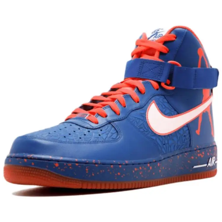 Air Force 1 High CMFT Premium QS Rasheed Wallace Scarpe da Uomo Blu Game-Royal Bianco 624185-400 41 miniatura 4