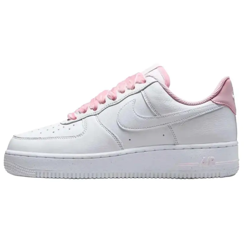 Air Force 1 Low Lacci di Velluto Rosa Scarpe da Ginnastica da Donna Bianco Rosa-Schiuma HV4403-601 36