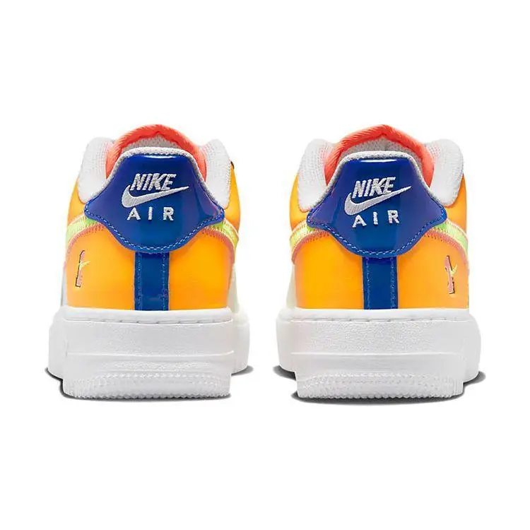 Air Force 1 LV8 GS Player One - Sneakers Laser Orange da Bambino Bianco Verde Fantasma FB1838-131 miniatura 4