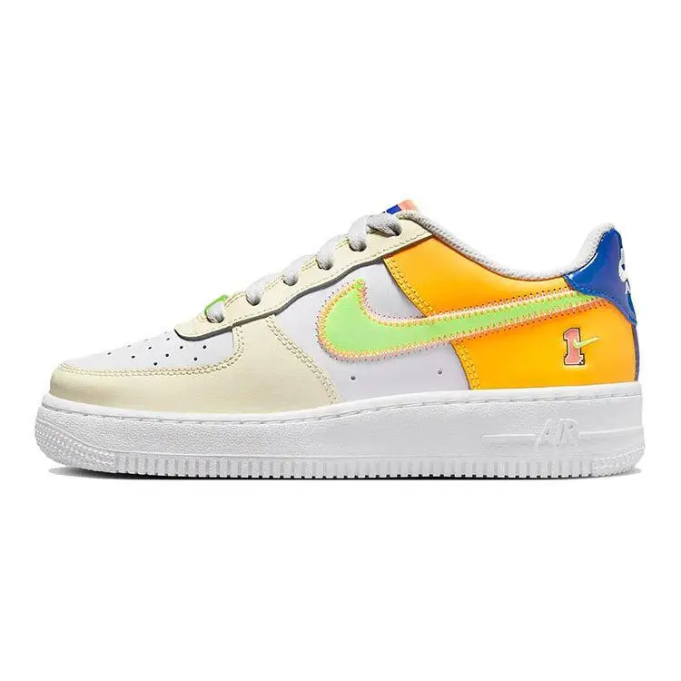 Air Force 1 LV8 GS Player One - Sneakers Laser Orange da Bambino Bianco Verde Fantasma FB1838-131