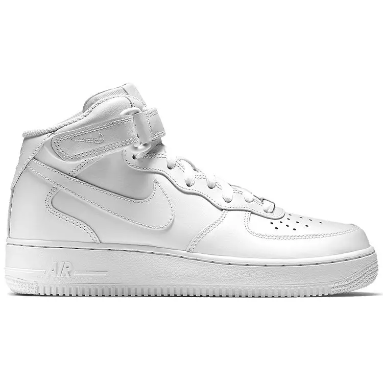 Air Force 1 Mid 07 Pelle Triplo Bianco Sneakers da Donna 366731-100 38 miniatura 2