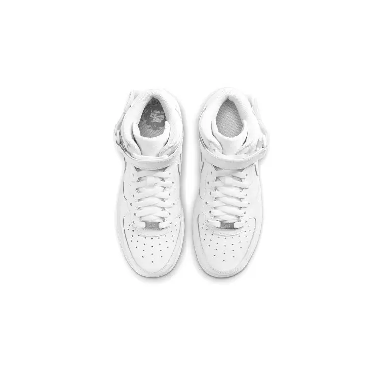 Air Force 1 Mid LE GS Triple White Sneakers per Bambini DH2933-111 38 miniatura 2
