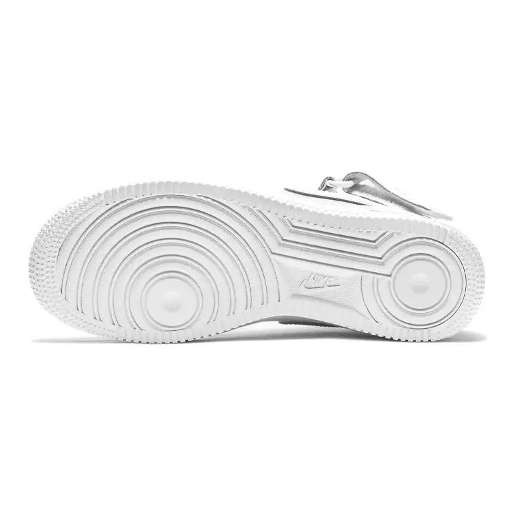 Air Force 1 Mid LE GS Triple White Sneakers per Bambini DH2933-111 38 miniatura 4