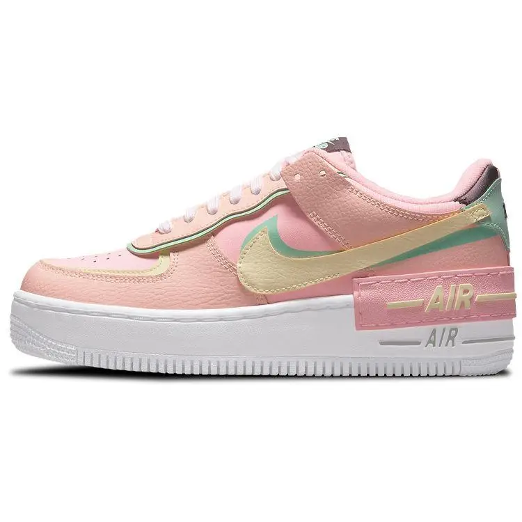 Air Force 1 Shadow Arctic Punch Barely Volt Scarpe da Ginnastica da Donna Rosa Tinta Cremisi Verde Bagliore CU8591-601 37 5