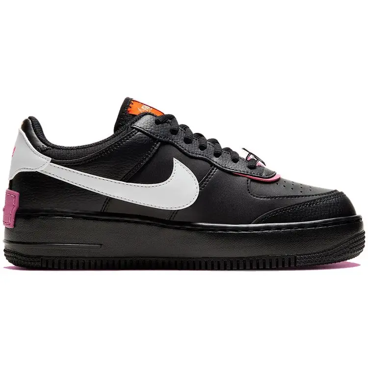 Air Force 1 Shadow Cosmic Fuchsia Sneakers da Donna Nero Limelight Bianco CU4743-001 42 5 miniatura 2