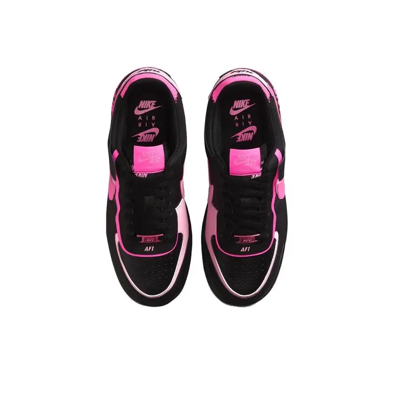 Air Force 1 Shadow Nero Rosa Scrittura Sneakers da Donna Rosa-Esplosione CI0919006 38 miniatura 4