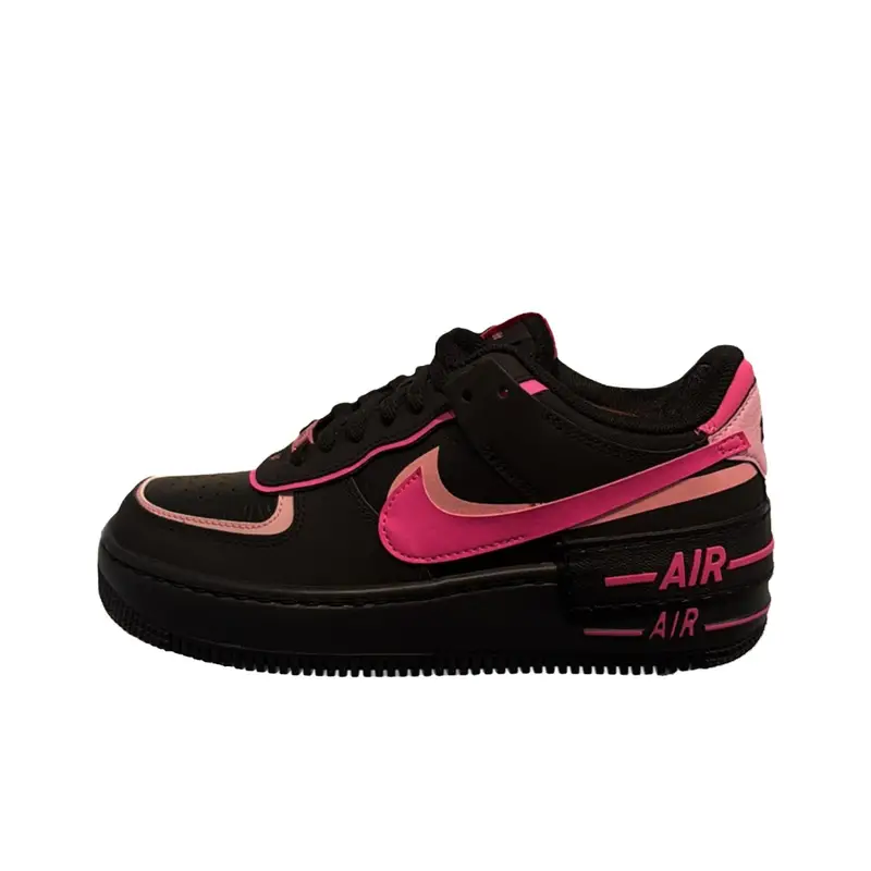Air Force 1 Shadow Nero Rosa Scrittura Sneakers da Donna Rosa-Esplosione CI0919006 38