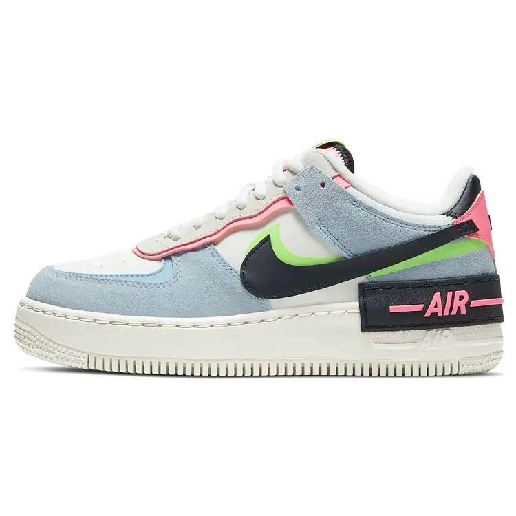 Air Force 1 Shadow Sunset Pulse Scarpe da Ginnastica da Donna Blu Vela Azzurro Chiaro CU8591-101 37 5