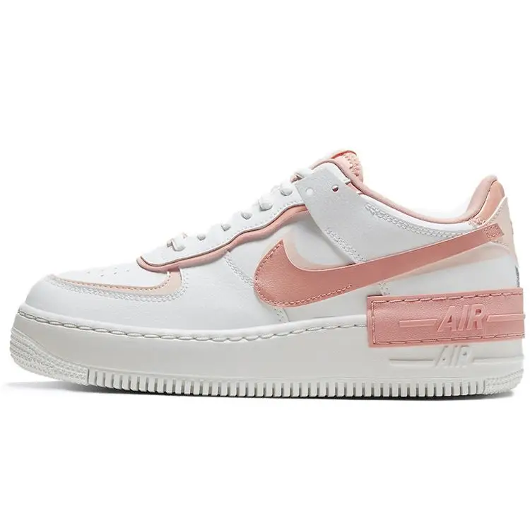 Air Force 1 Shadow Washed Coral Scarpe da Ginnastica da Donna Bianco Summit-White Rosa-Quarzo CJ1641-101 36 5
