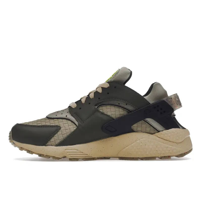 Air Huarache Crater Premium Kaki Cargo Sneakers da Uomo Verde Calcare Sesamo DM0863-300 38 5 miniatura 5