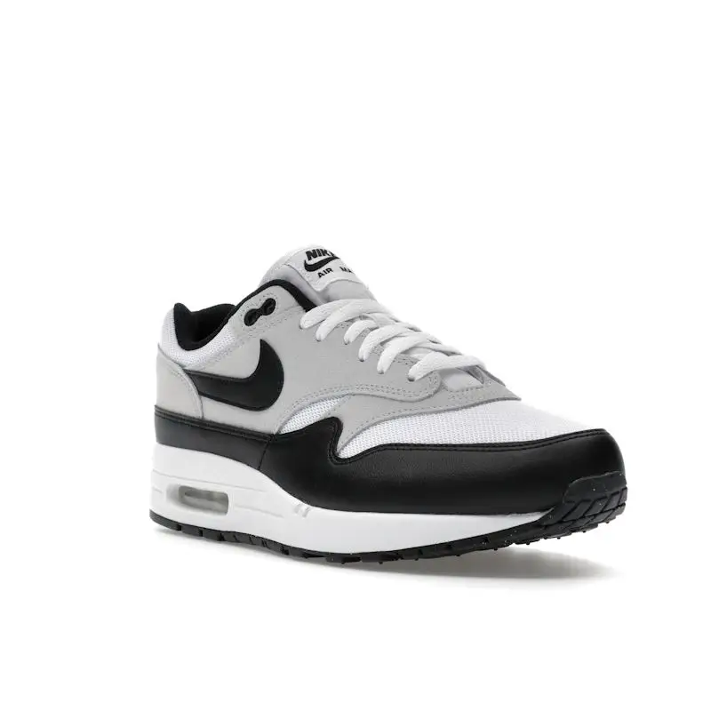 Air Max 1 Essential Bianco Platino Puro Nero Sneakers Uomo FZ5808-102 40 miniatura 4