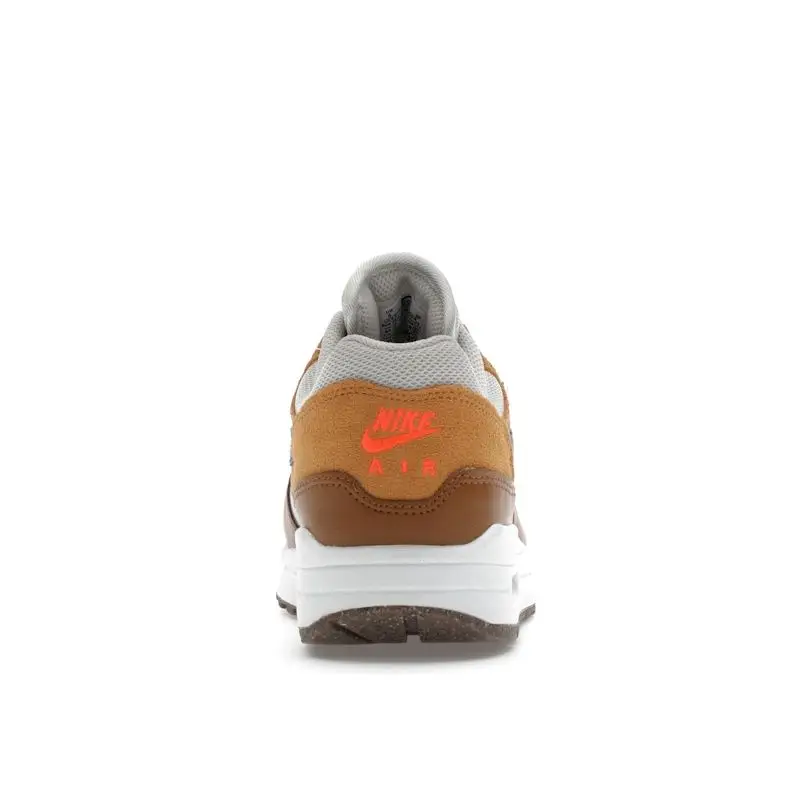 Air Max 1 Essential Lino Marrone British Uomo Sneakers Osso Chiaro Nero FZ5808-004 38 5 miniatura 4