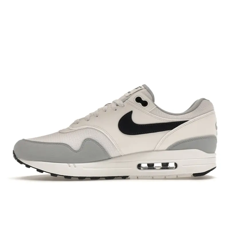 Air Max 1 Pure Platinum Dark Obsidian Sneakers da Uomo Grigio Tinta Platino FD9082-002 41 miniatura 4