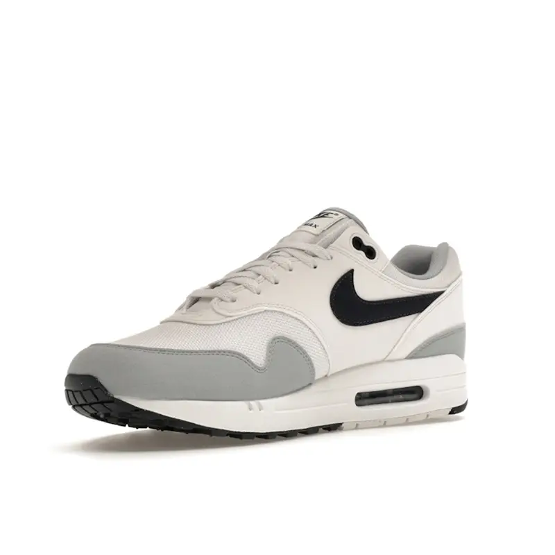 Air Max 1 Pure Platinum Dark Obsidian Sneakers da Uomo Grigio Tinta Platino FD9082-002 41 miniatura 5