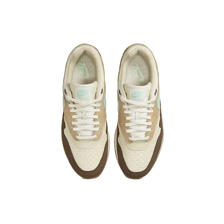 Air Max 1 Retro Crepe Hemp 2022 Sneakers Unisex Marrone Marrone Medio Schiuma Menta FD5088-200 49 5 miniatura 3