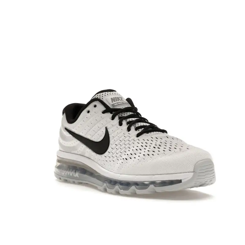 Air Max 2017 Bianco Sneakers Uomo Nero-Puro-Platino 849559-100 39 miniatura 2