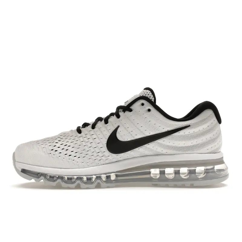 Air Max 2017 Bianco Sneakers Uomo Nero-Puro-Platino 849559-100 39 miniatura 3