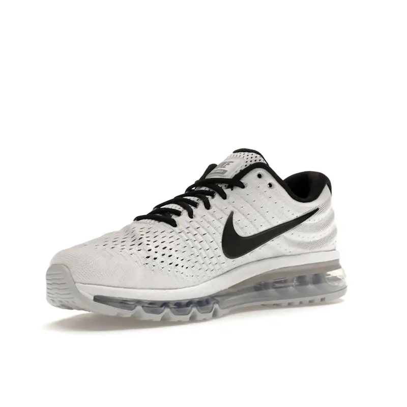 Air Max 2017 Bianco Sneakers Uomo Nero-Puro-Platino 849559-100 45 5 miniatura 5