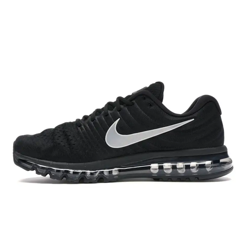 Air Max 2017 Nero Uomo Sneakers Bianco-Antracite 849559-001 44 miniatura 5