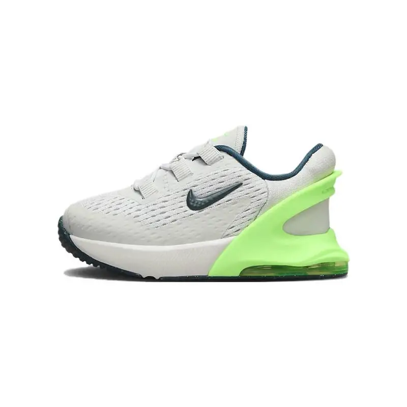Air Max 270 GO TD Polvere di Fotone Giungla Profonda Scarpe da Ginnastica per Bambini Crema Lime-Blast Vertice-Bianco DV1970-006 25