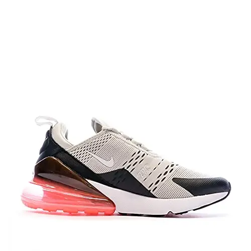 Nike Air Max 270, Scarpe da corsa Uomo, Multicolore (Black/Lt Bone/Hot Punch/White), 44.5 EU miniatura 2