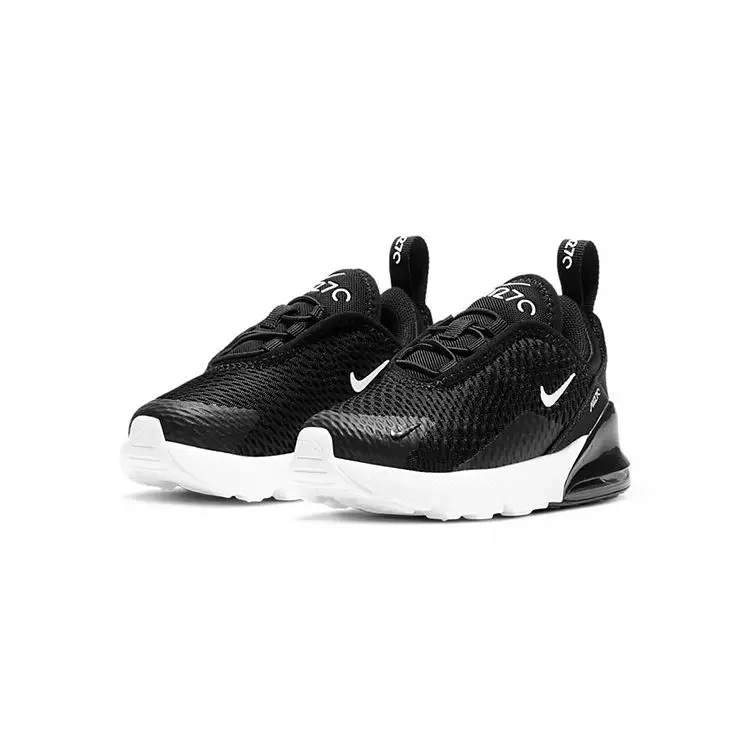 Air Max 270 TD Nero Bianco Sneakers da Bambino Antracite DD1646-002 miniatura 5