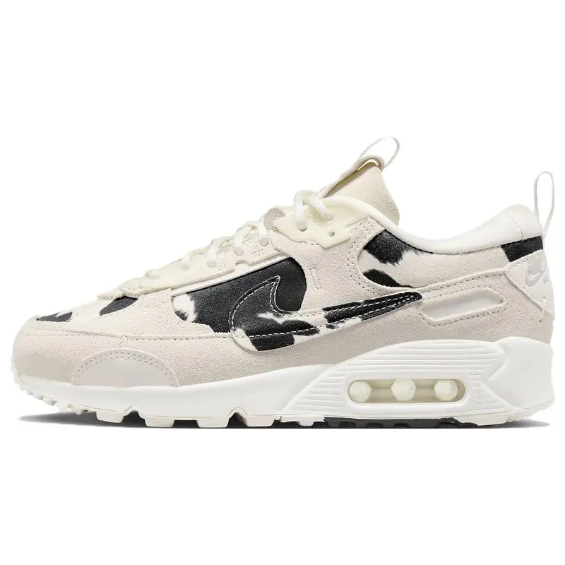 Air Max 90 Futura Stampa Mucca Sneakers da Donna Crema Vela Cromo FN7170-133 35 5