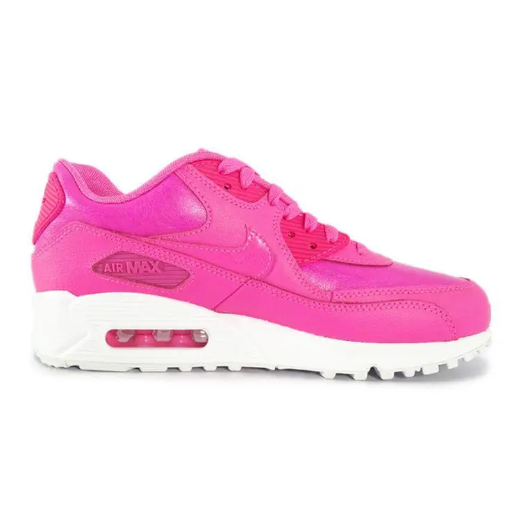 Air Max 90 Ltr Retro Ammortizzazione Antiscivolo Resistente Scarpe da Corsa Basse Sneaker Bambino Rosa Fluorescente 724852-600 38 miniatura 3
