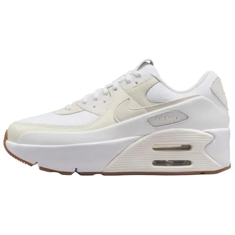 Air Max 90 LV9 Bianco Perla Morbida Gomma Scarpe da Ginnastica da Donna Tinta Platino Vela FD4328-111 35 5