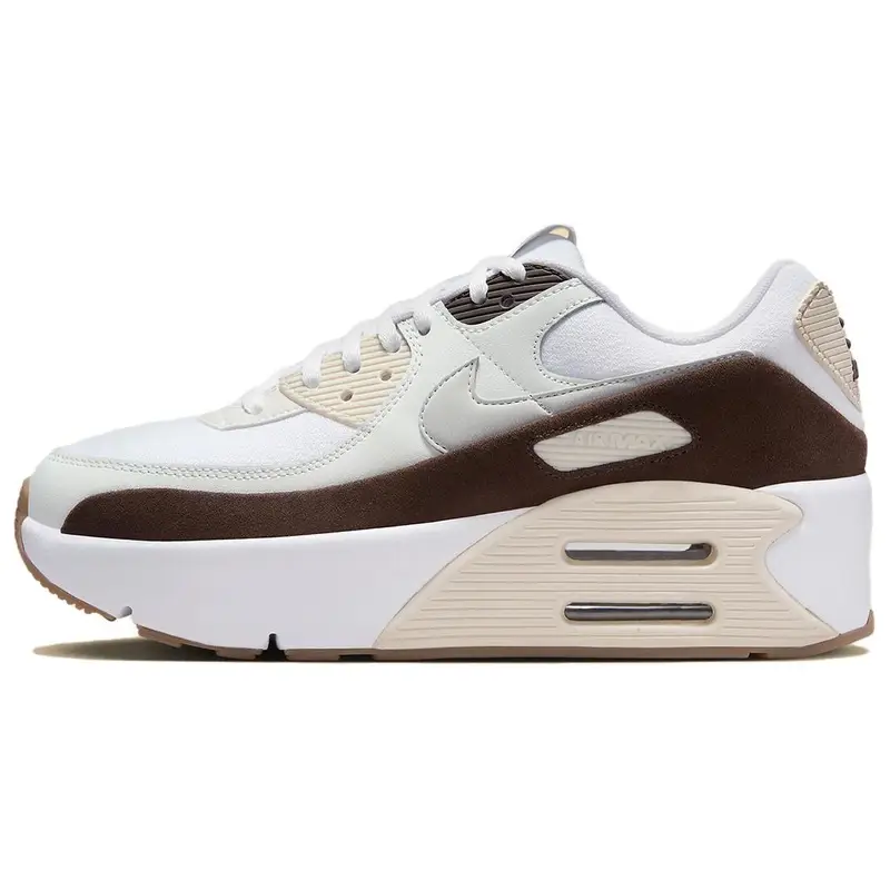 Air Max 90 LV9 Marrone Barocco Scarpe da Ginnastica da Donna Bianco Polvere di Fotone Marrone Legno Chiaro FD4328-102 38 5