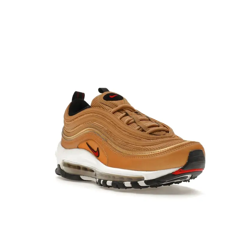 Air Max 97 OG Oro Metallizzato 2023 Sneakers da Donna Varsity-Rosso Bianco Nero DQ9131-700 38 miniatura 3