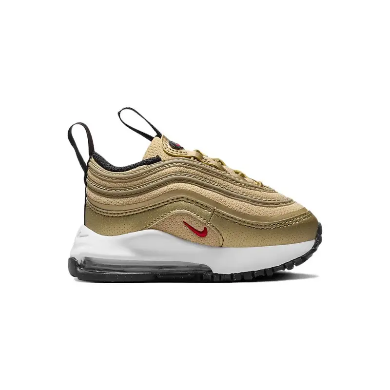 Air Max 97 TD Oro Metallizzato 2023 Sneakers per Bambini Nero Bianco Rosso Università FB2964-700 26 miniatura 3