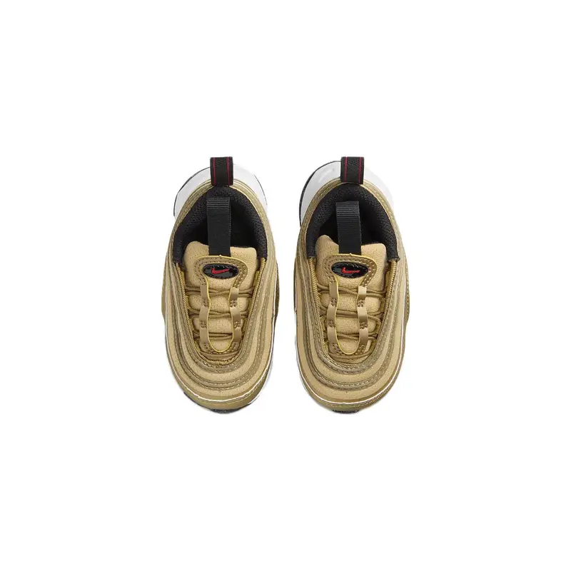 Air Max 97 TD Oro Metallizzato 2023 Sneakers per Bambini Nero Bianco Rosso Università FB2964-700 26 miniatura 5