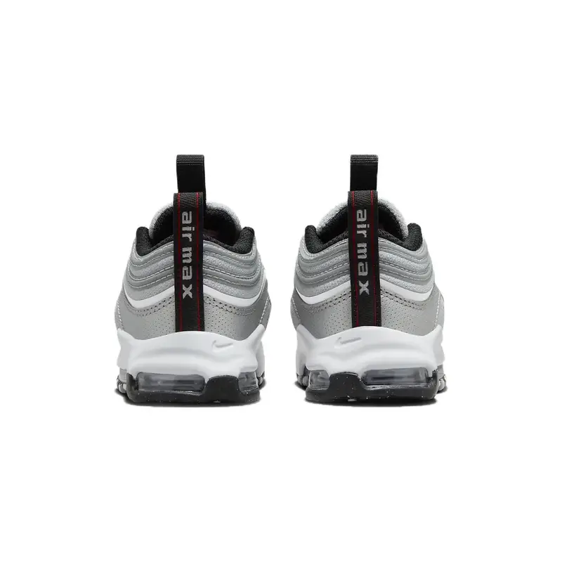 Air Max 97 TD Silver Bullet 2023 Sneakers per Bambini Argento Metallizzato Rosso Varsity Bianco FB2964-001 22 miniatura 2