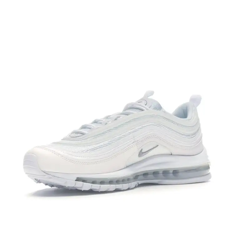 Air Max 97 Triple White Sneakers da Uomo Grigio Lupo-Nero 921826-101 38 5 miniatura 5