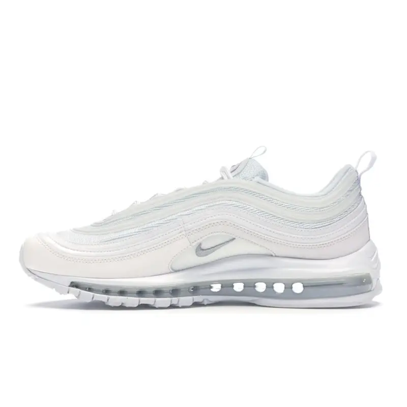 Air Max 97 Triple White Sneakers da Uomo Grigio Lupo-Nero 921826-101 42 5 miniatura 3