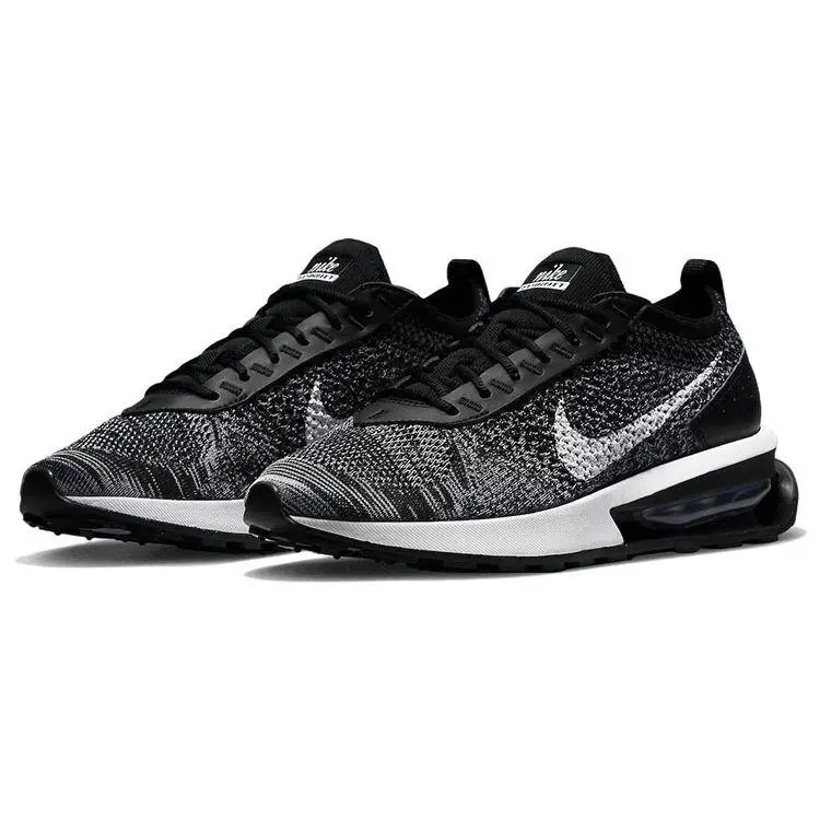 Air Max Flyknit Racer Oreo Sneakers da Donna Nero Bianco DM9073-001 40 miniatura 4
