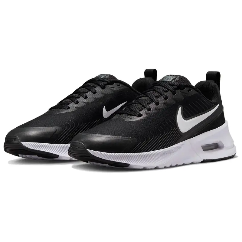 Air Max Nuaxis Nere Bianche Sneakers Donna Grigio Scuro Rosso Cometa HF1233-001 35 5 miniatura 5