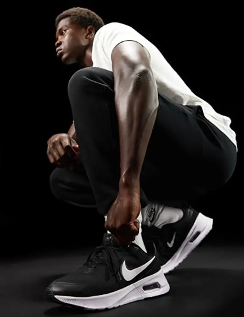 NIKE Air Max NUAXIS, Sneaker Donna, Black/White-Black miniatura 2