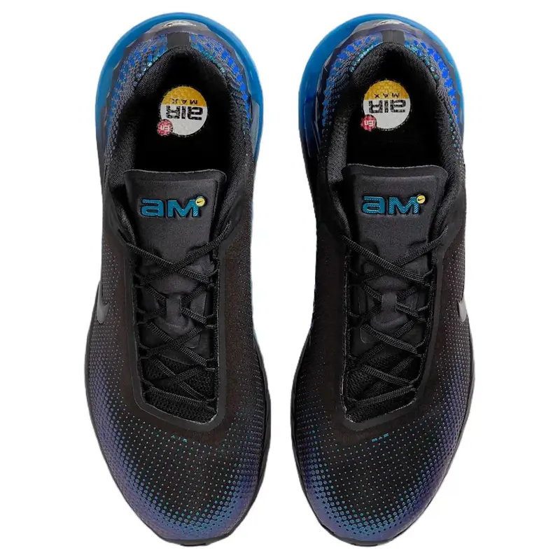 Air Max Phoenix Nero Blu Reale Profondo Sneakers da Uomo Viola Court IH3571-001 40 5 miniatura 4