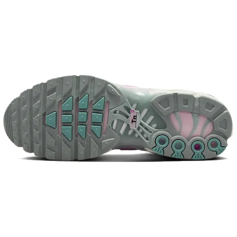 Air Max Plus Impronta di Zampa Sneakers da Donna Rosa Football-Grey Bianco HM3692-061 35 5 miniatura 4