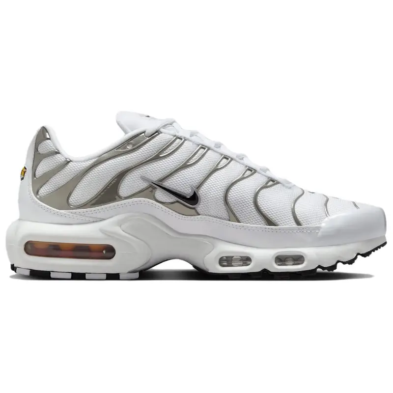 Air Max Plus SE Bianco Cromo Argento Sneakers da Donna Argento Metallizzato HJ9743-100 36 miniatura 5