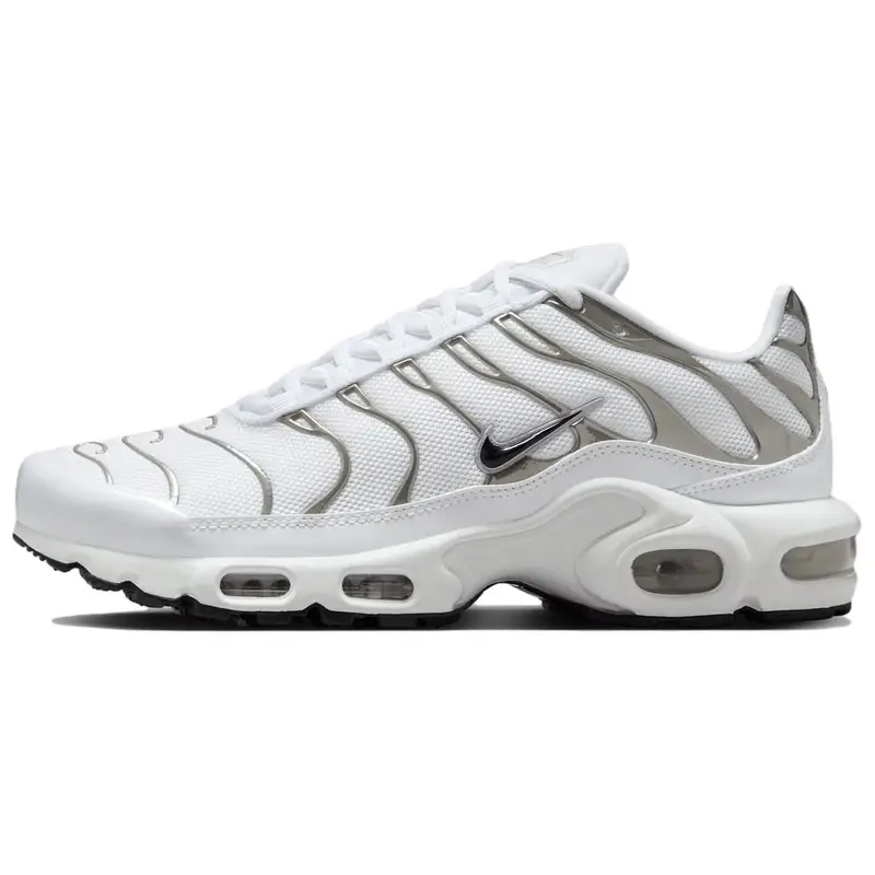 Air Max Plus SE Bianco Cromo Argento Sneakers da Donna Argento Metallizzato HJ9743-100 39
