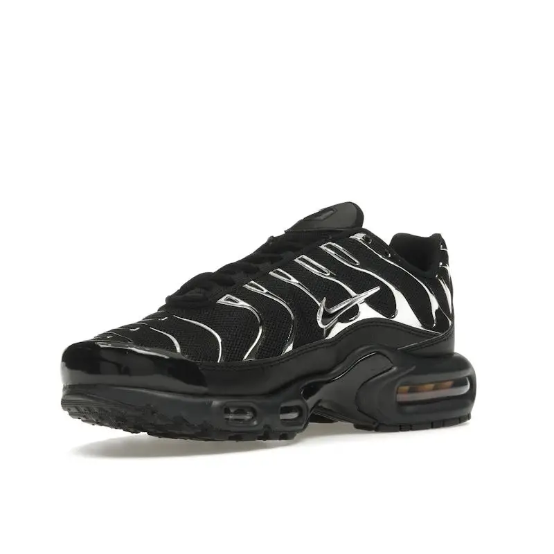 Air Max Plus SE Nero Cromo Argento Sneakers da Donna Argento Metallizzato Laser-Crimson Off-Noir HJ9743-001 35 5 miniatura 2