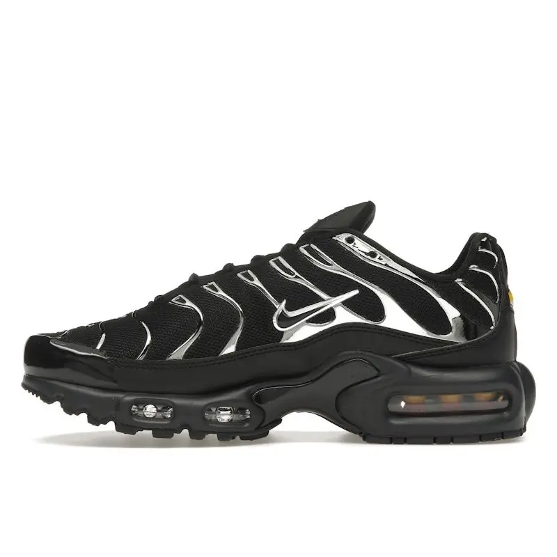 Air Max Plus SE Nero Cromo Argento Sneakers da Donna Argento Metallizzato Laser-Crimson Off-Noir HJ9743-001 35 5 miniatura 5