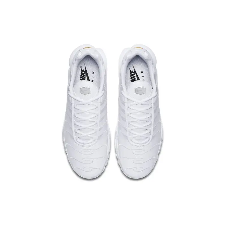 Air Max Plus TN Triple White Sneakers da Uomo Bianco-Bianco AJ2029-100 42 miniatura 3